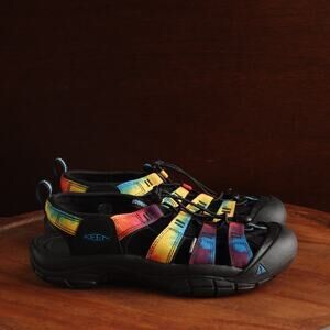 Keen Sandal WMS SZ 8.5 Multi Tie Die Newport Retro Fisherman Outdoor Hiking Shoe